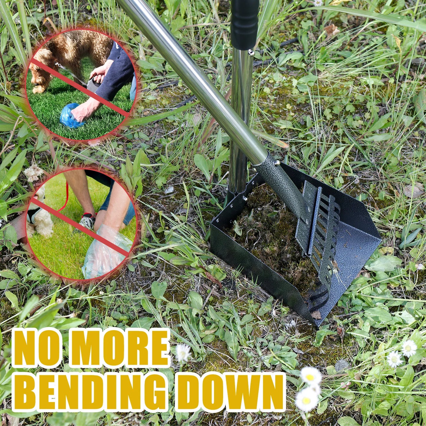 Adjustable Handle Poop Scooper