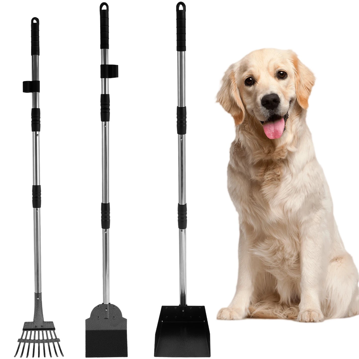 Adjustable Handle Poop Scooper