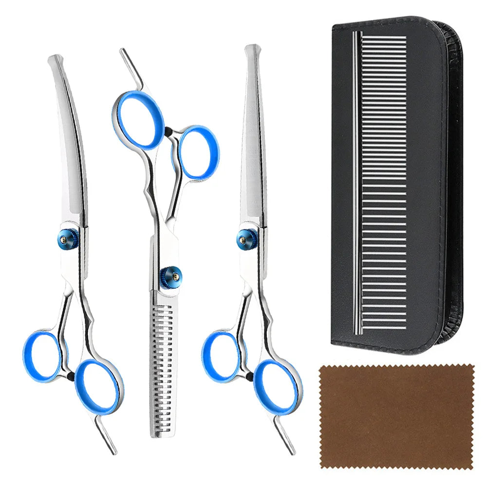 Professional Dogs Grooming Scissors Set