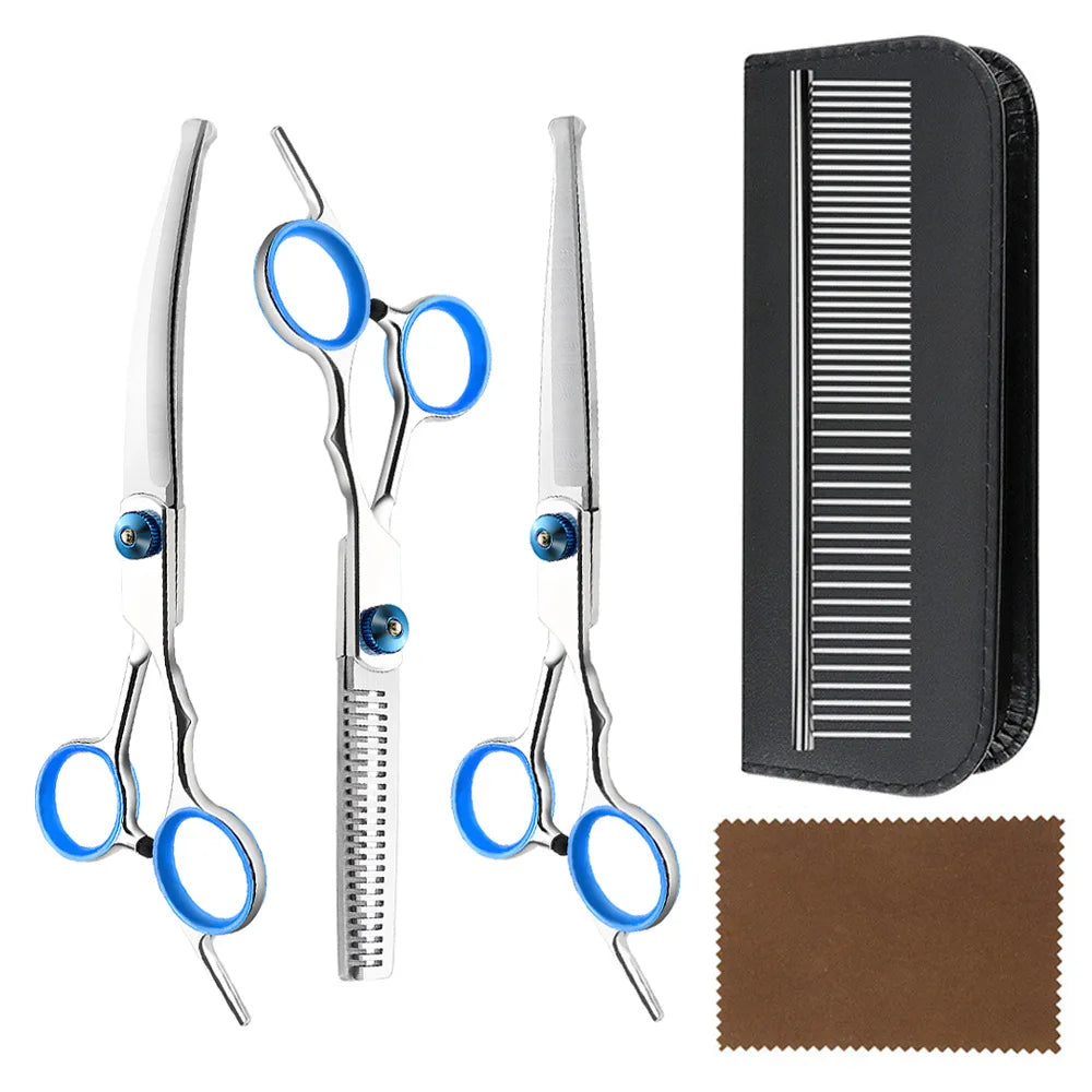 Professional Dogs Grooming Scissors Set