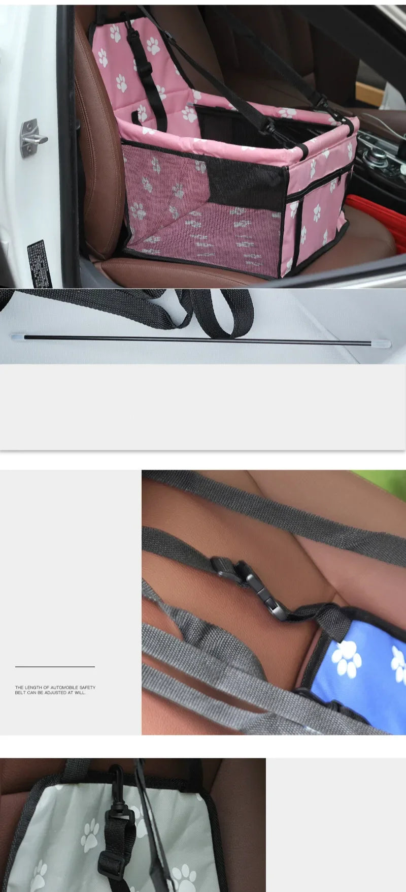 Dog Car Seat with Storage