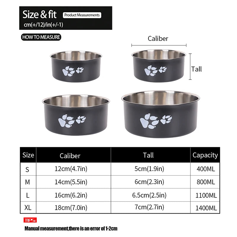 Stainless Steel Pet Dog Bowl
