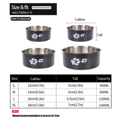 Stainless Steel Pet Dog Bowl